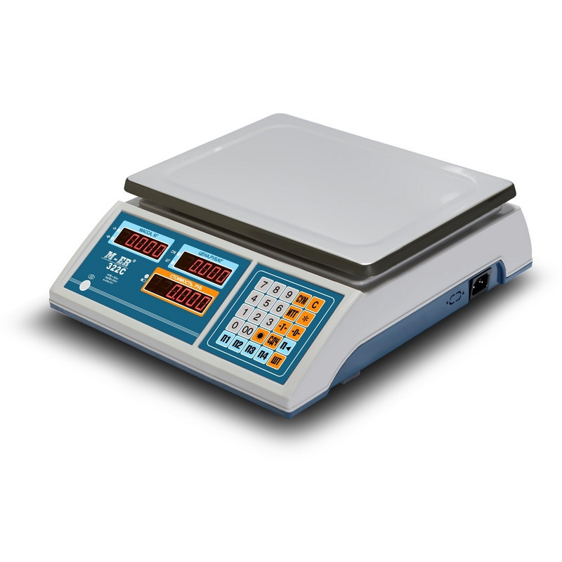 Весы торговые настольные MERTECH M-ER 326 AC-15.2 Slim LCD (3040) Весы