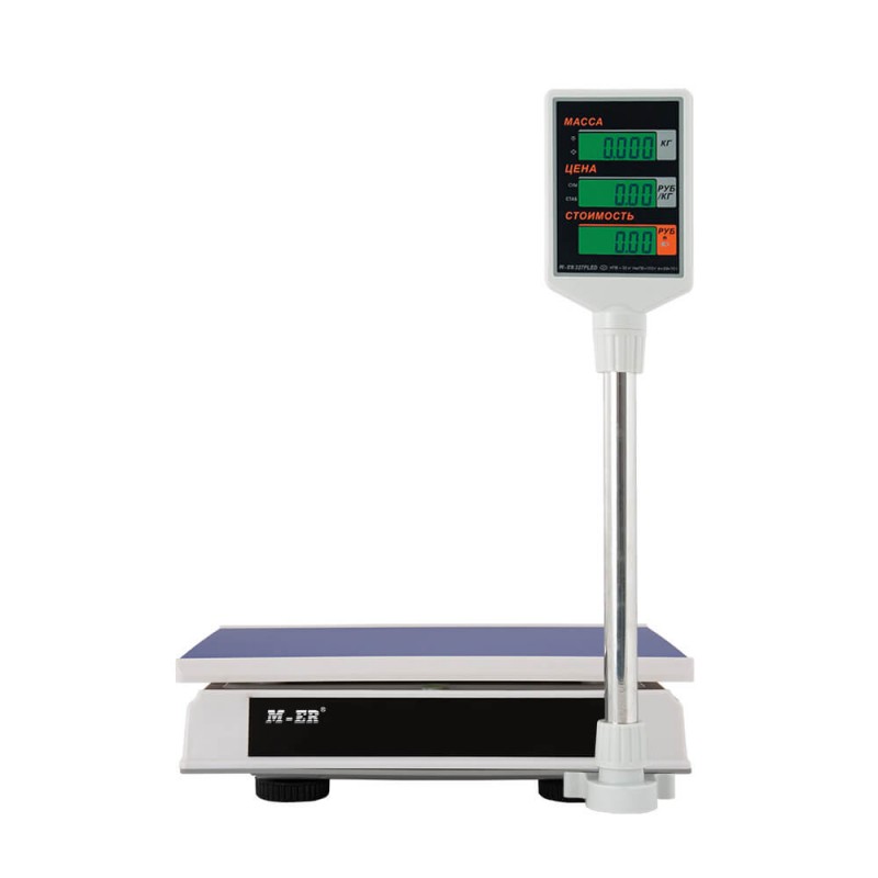 Весы торговые настольные MERTECH M-ER 326 ACP-15.2 Slim LCD (3044) Весы