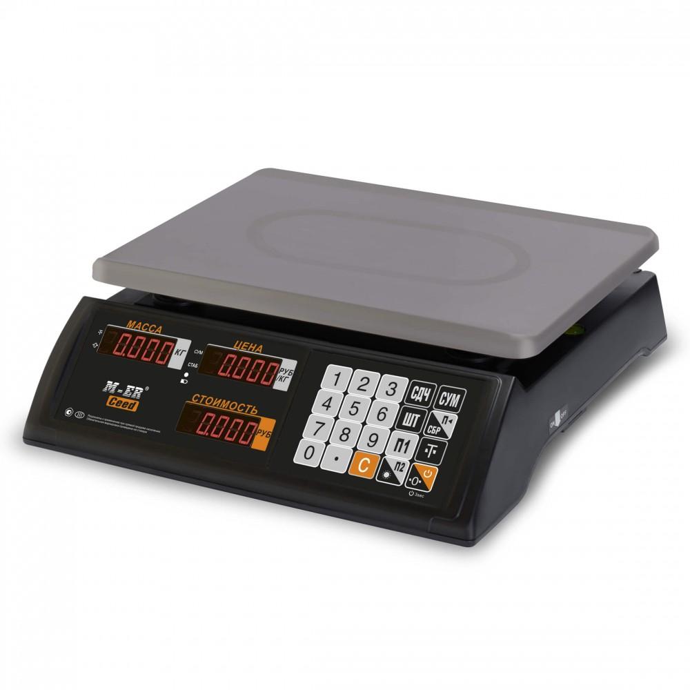 Весы торговые настольные MERTECH M-ER 327 AC-32.5 Ceed LCD Черные Весы
