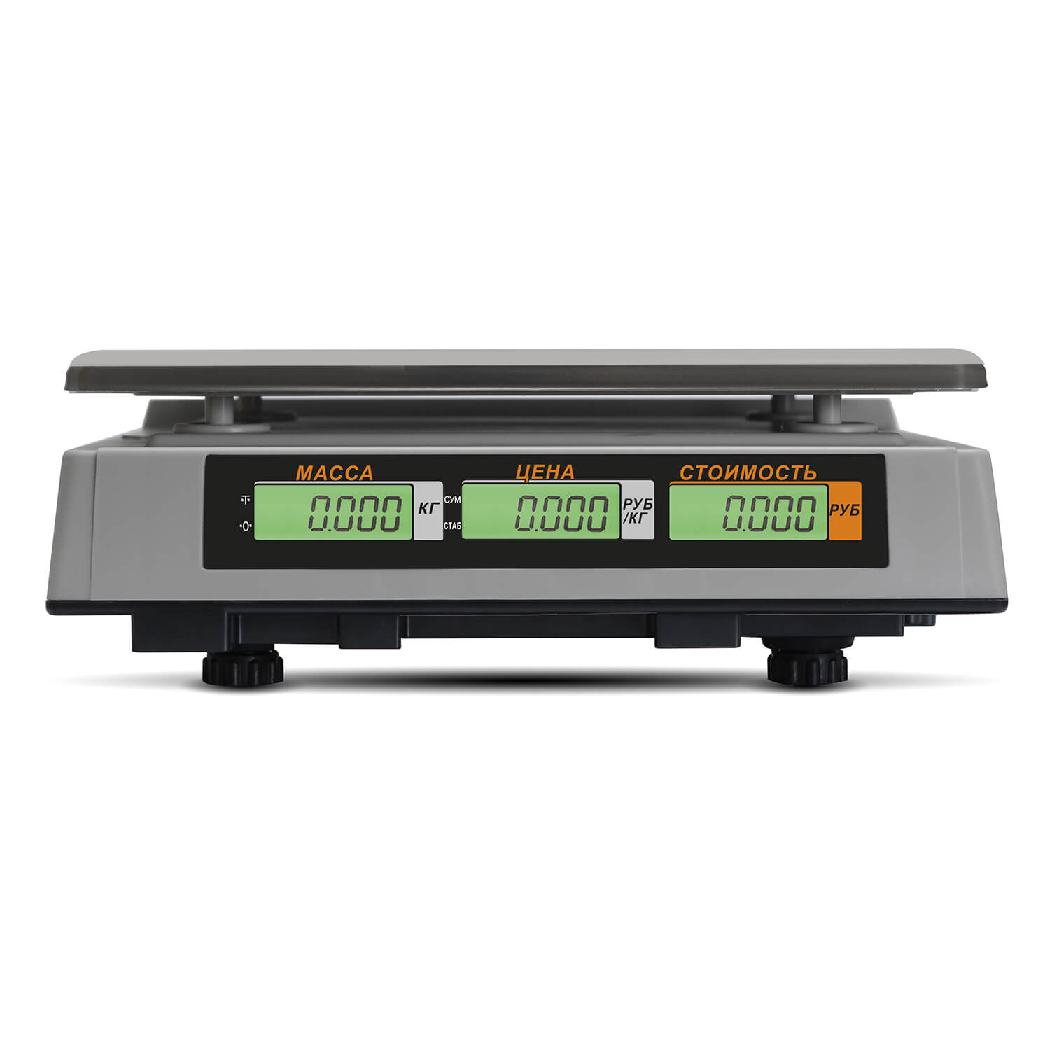 Торговые настольные весы M-ER 327 AC-32.5 "Ceed" LCD Белые MERTECH 3019 Весы #4