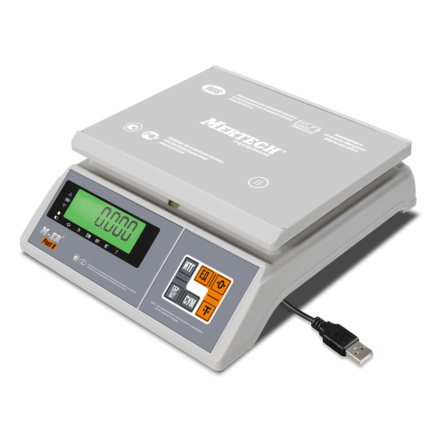 Порционные весы M-ER 326 AFU-15.1 "Post II" LCD USB-COM MERTECH 3106 Разъемы и соединения #1